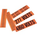 Panduit Voltage Marker, Vinyl, 480 Volts, PK5 PCV-480AY